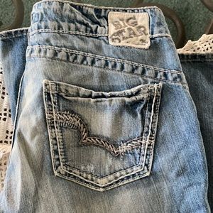 Big Star Casey K low rise fit, boot cut blue jean